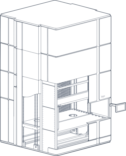 Автоматизированный склад лифтового типа CUBER компании CSort — фото 4